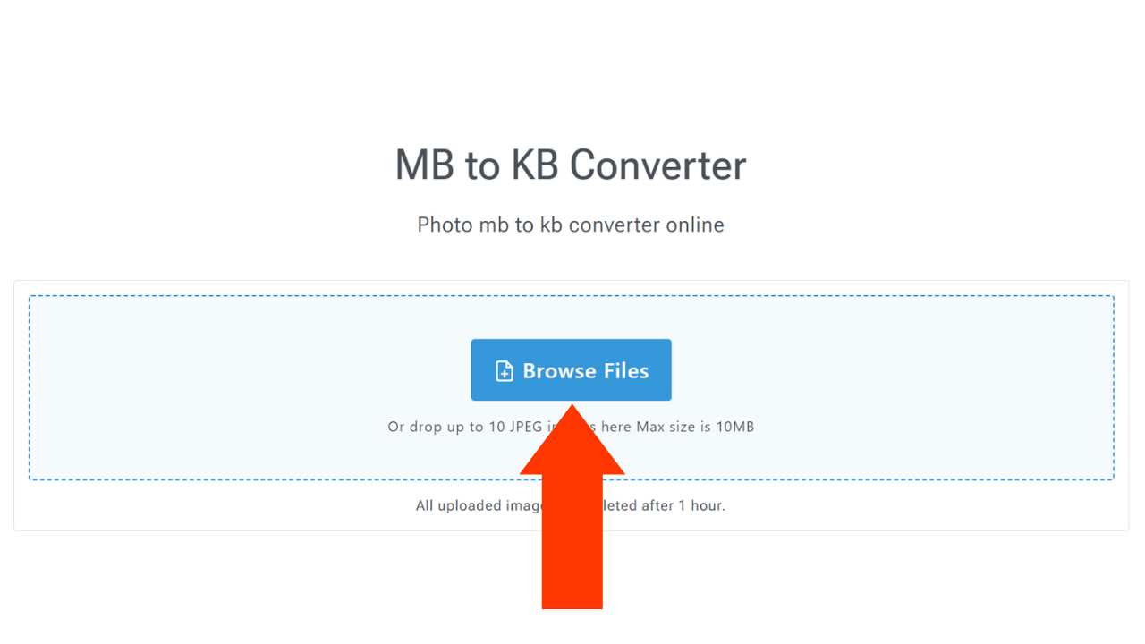 Free MB to KB Converter Reduce Image Size in KB